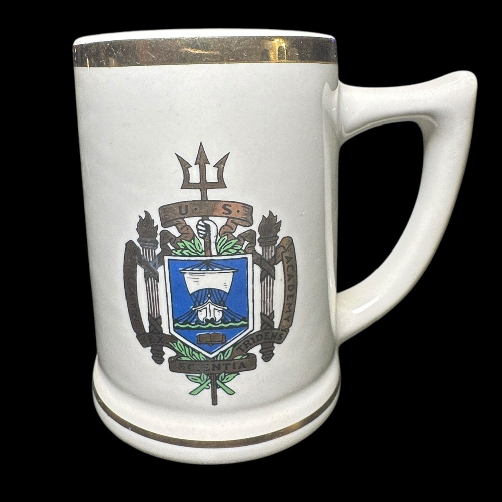 Lewis Bros Naval Academy Beer Stein Drinking Mug Cup Vintage